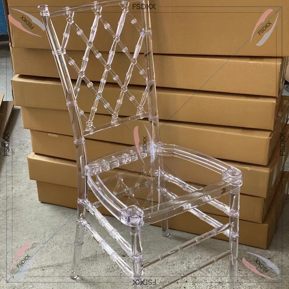 Outdoor pp Resin Waterproof White Plastic Royal Napoleon Chair for Banquet Party Plastic Stacking Chair