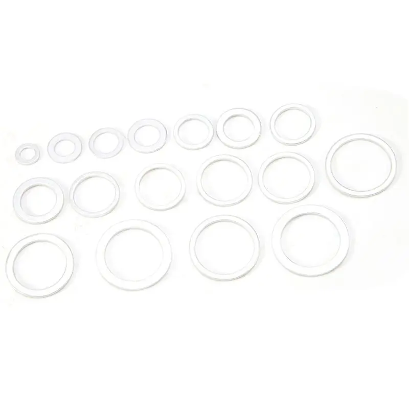 ABMS-900Pcs Aluminum Gasket Aluminum Flat Washer Aluminum Sealing Ring Combination