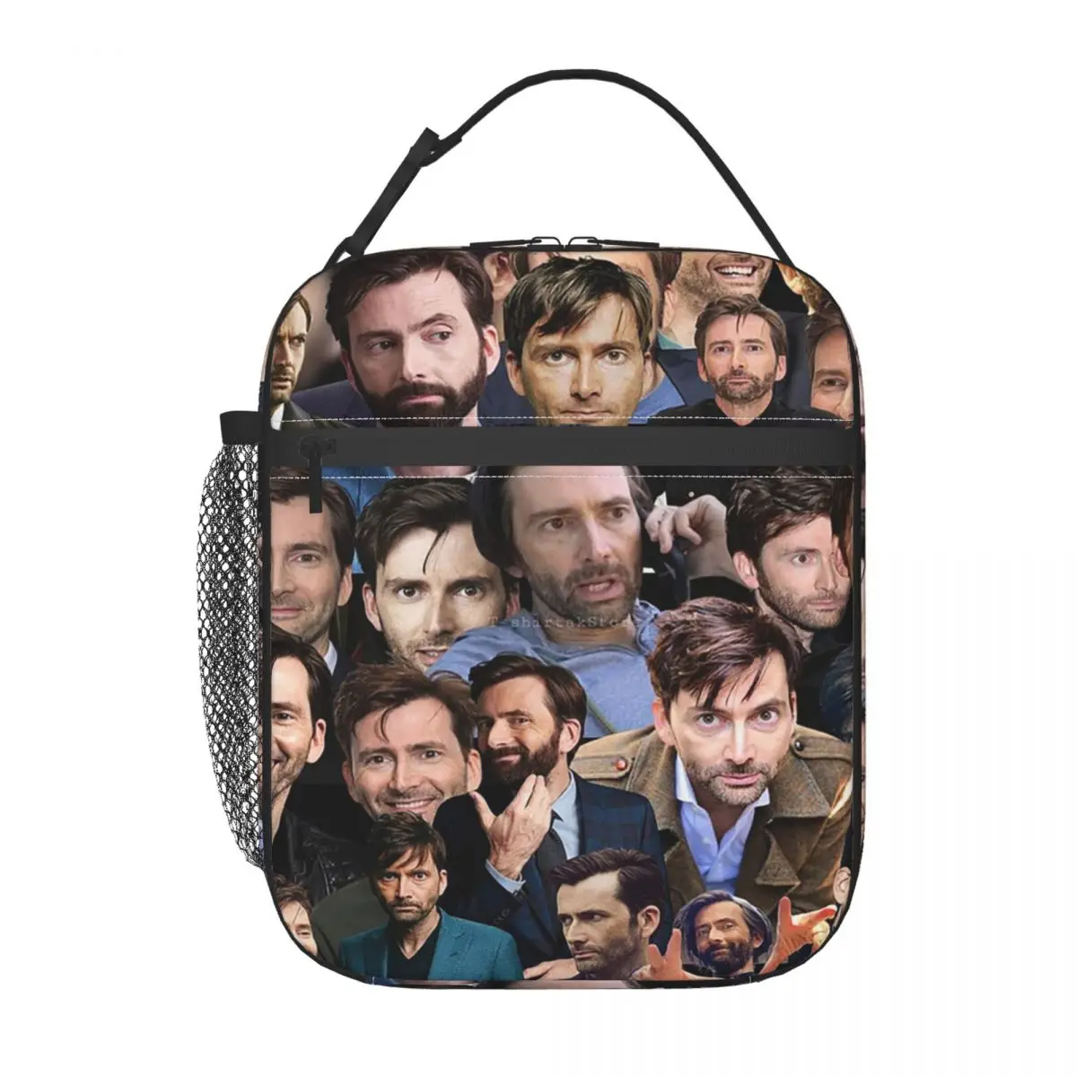 David Tennant Photo Collage Insulated Lunch Bag for Women Children Portable Food Boxes Thermal Lunch Box Tote