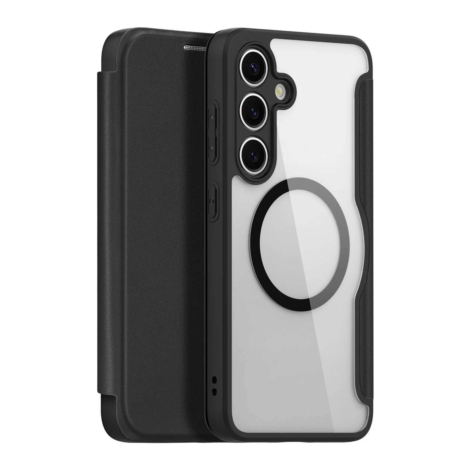 DUX DUCIS Folio Case for Samsung Galaxy S23 Ultra,S24,S24 Plus,S24 Ultra with Wallet Back Cover with MagSafe