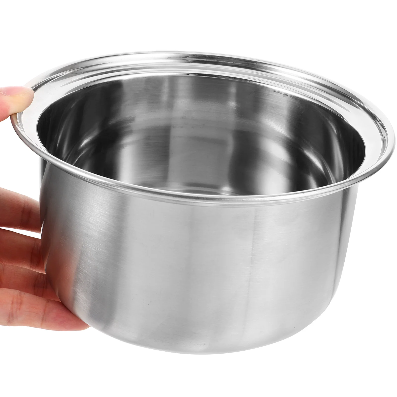 

Stainless Steel Soup for Hot Pot Cooking Small Stock Clear Inner Induction Cooker Compatible Silver Individual for Restaurant
