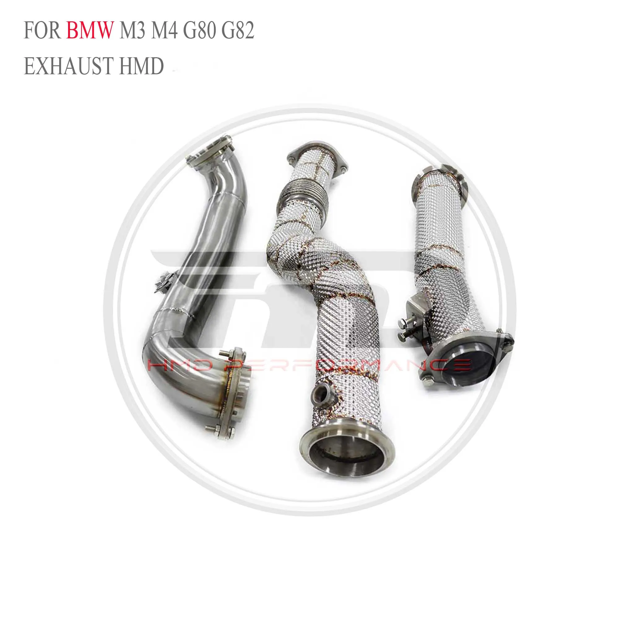 

HMD High Flow Exhaust Downpipe for BMW M3 M4 G80 G82 3.0T With Heat Shield