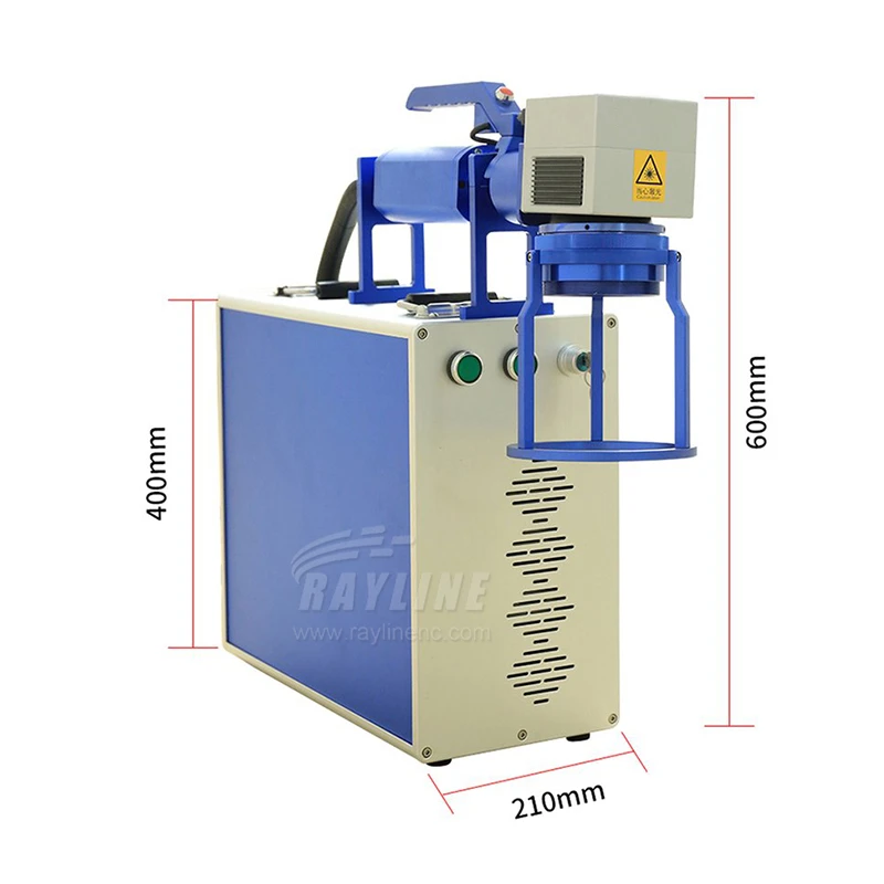 New Mini Desktop Raycus Max JPT MOPA 20W/30W/50W Color Laser Engraving Machine for Metal Card PPR Bottle Pencil Mirror Printing