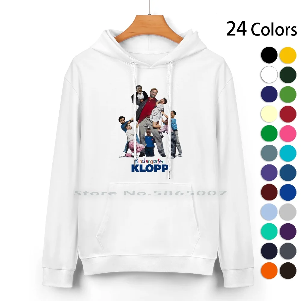 Kindergarten Klopp Pure Cotton Hoodie Sweater 24 Colors Football Soccer Funny Jurgen Klopp Sturridge Firmino Mane Milner