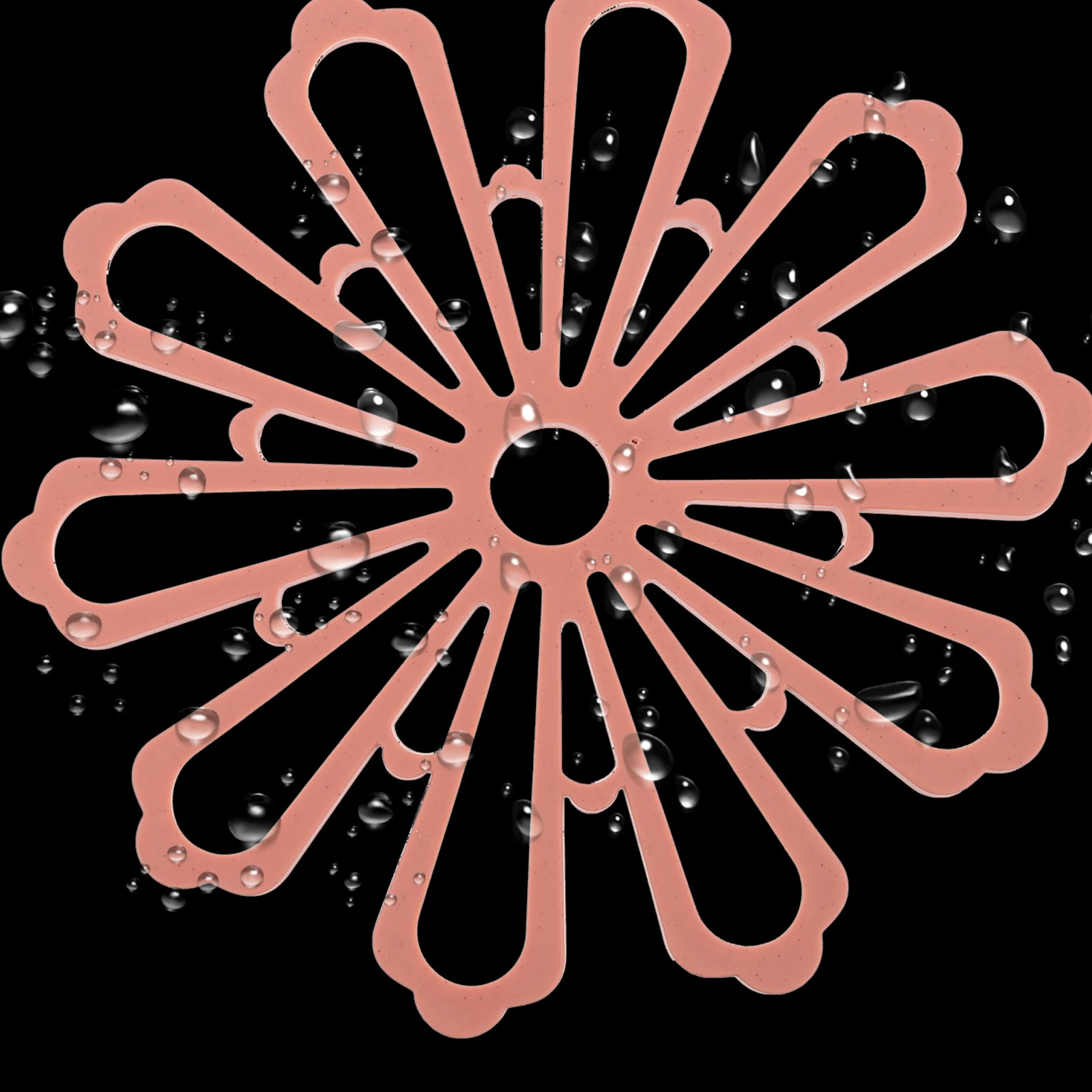 

3 Pcs Flower Shaped Pot Holders Thickened Anti Scalding Hollow Design Heat Insulation Pads Hot Pots Mats Kitchen Bar