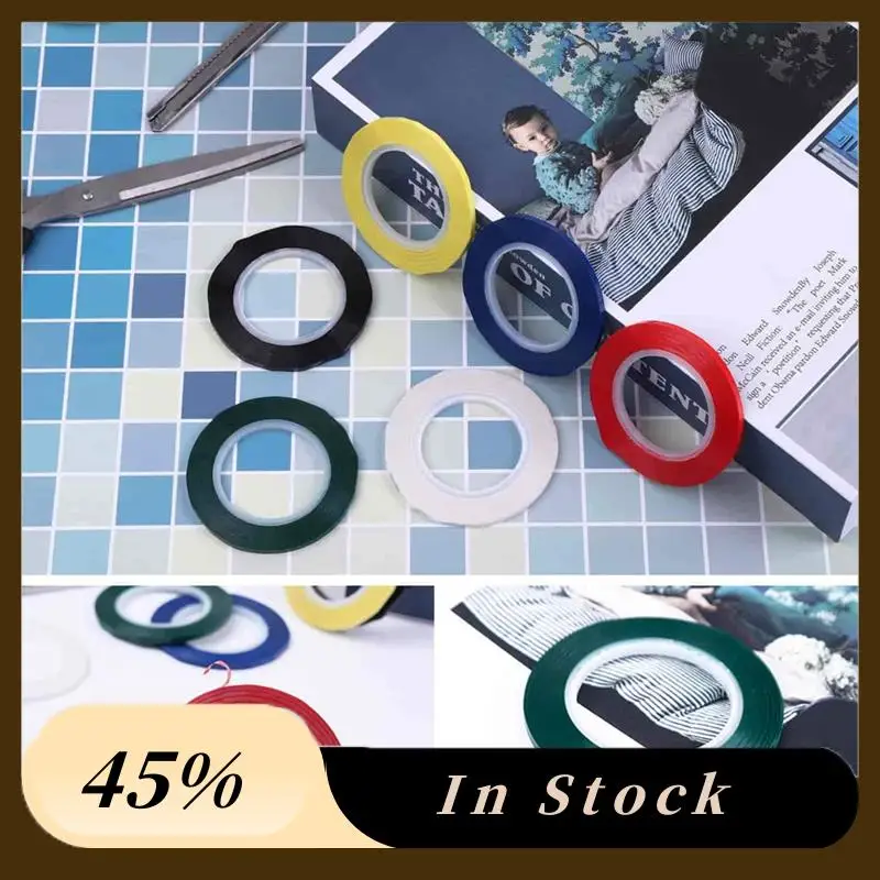 

A78K New 1/8 Whiteboard Tape Thin White Board Tape Lines Pinstripe Dry Erase Art Tape Electrical Tape