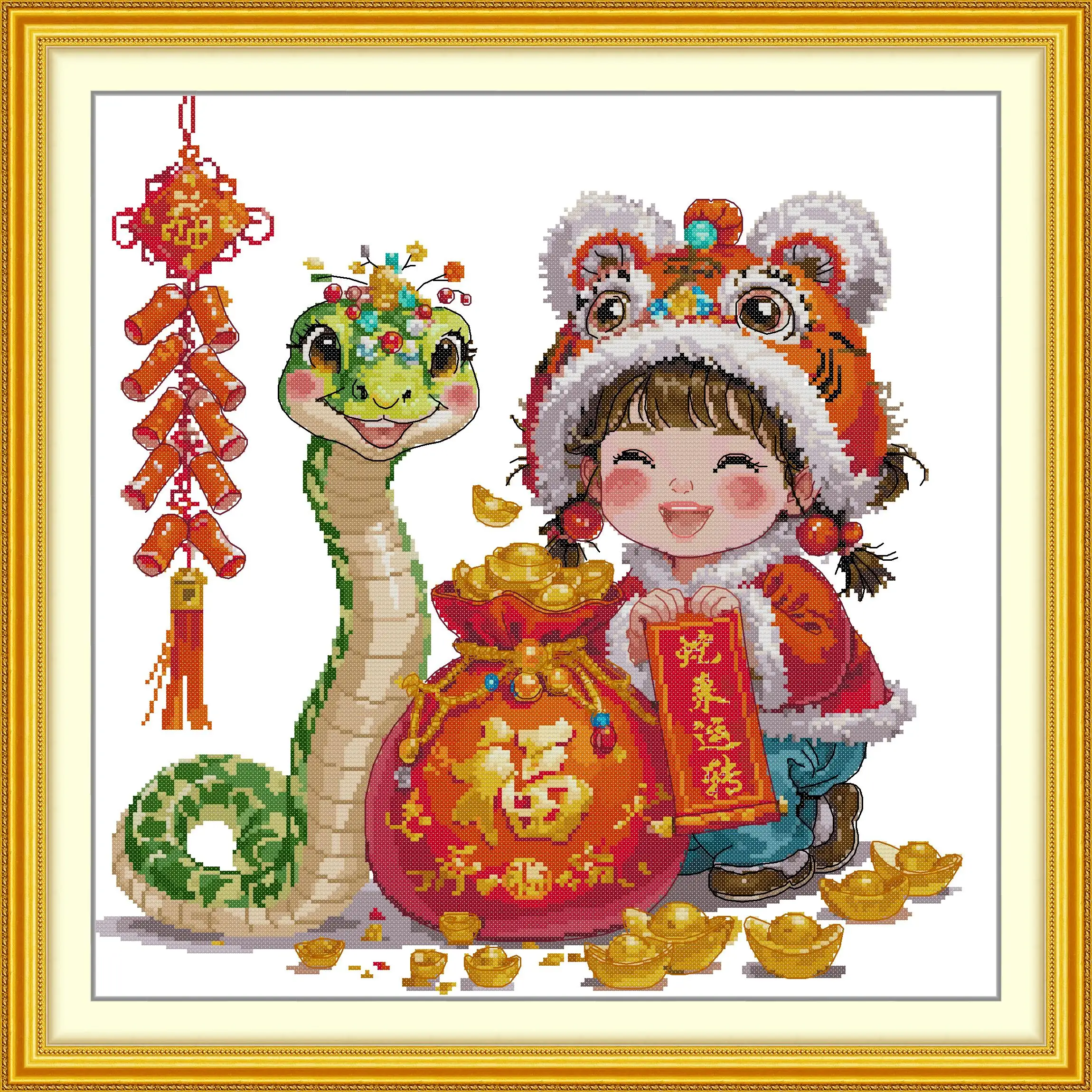 

Soulgift News Набор для вышивки крестом с предварительной печатью, штампованная ткань Аида с нитками DMC, набор для вышивания - смена вещей для лучшего