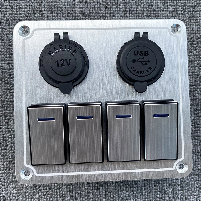 

Универсальная металлическая панель переключателя автомобиля с USB-аксессуарами