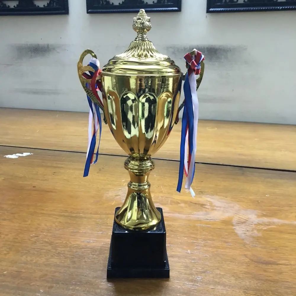 Sports Games Gold Trophy Awards Metal Model with Lid Small Prize Cup Competition Soccer Champion Winner Award Trophy Toy