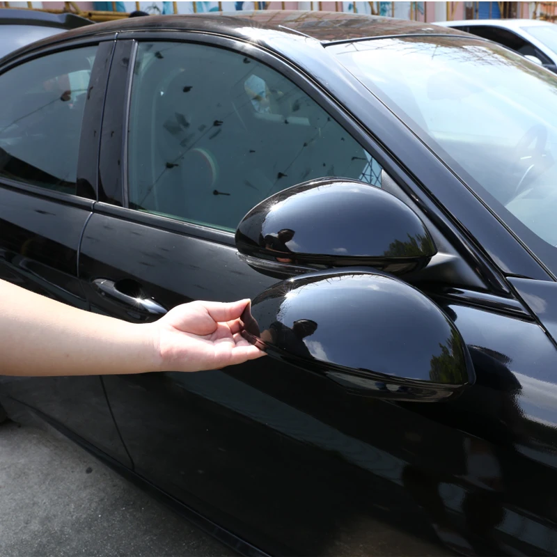 

For 2017 -2022 Alfa Romeo Giulia ABS Carbon Fiber Car Rear View Mirror Decorative Cover Stickers External Accessor