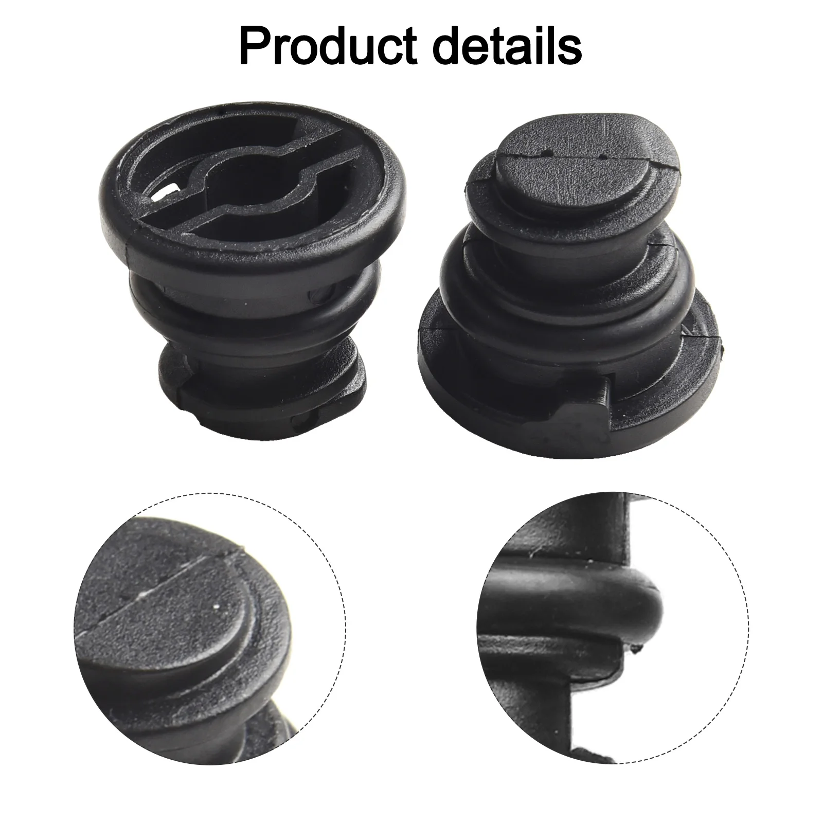 Automotive Screw Automobile Drain Nut ABS Material Anti-corrosion Black Color Non-deformation Practical Design