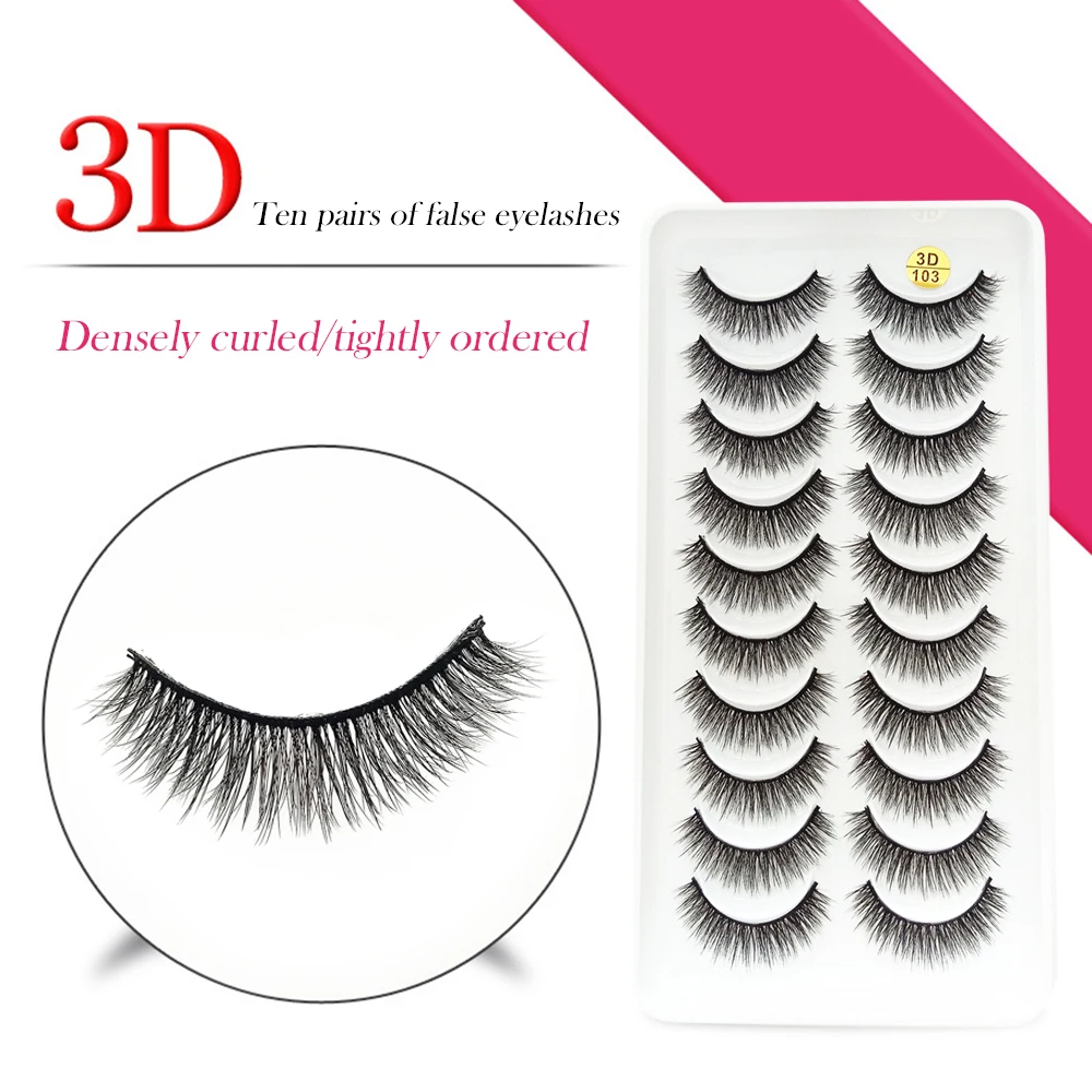 จําลองขนตาปลอม 10 คู่ยาว Dramatic น้ําหนักเบา 3d Effect Senseless Fluffy Lashes สําหรับงานแต่งงานเวทีแต่งหน้า