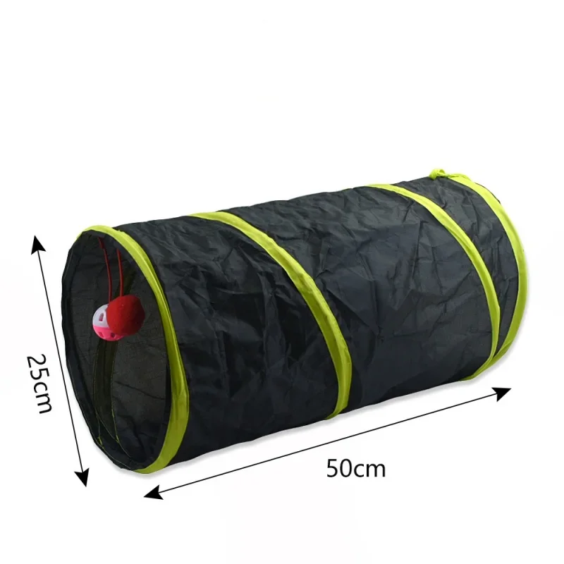 Yellow Cat Channel Cat Tunnel Runway Cat Drill Through Rolling Ground Dragon Cat Channel Pet Cat Toy Supplies