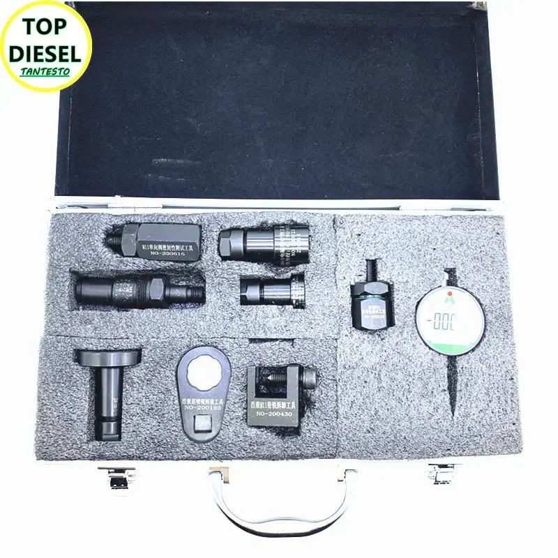 For CUMMINS M11 Diesel EUI EUP Injector Disassemble Solenoid Valve Stroke Travel Measuring Repair Tool Sets