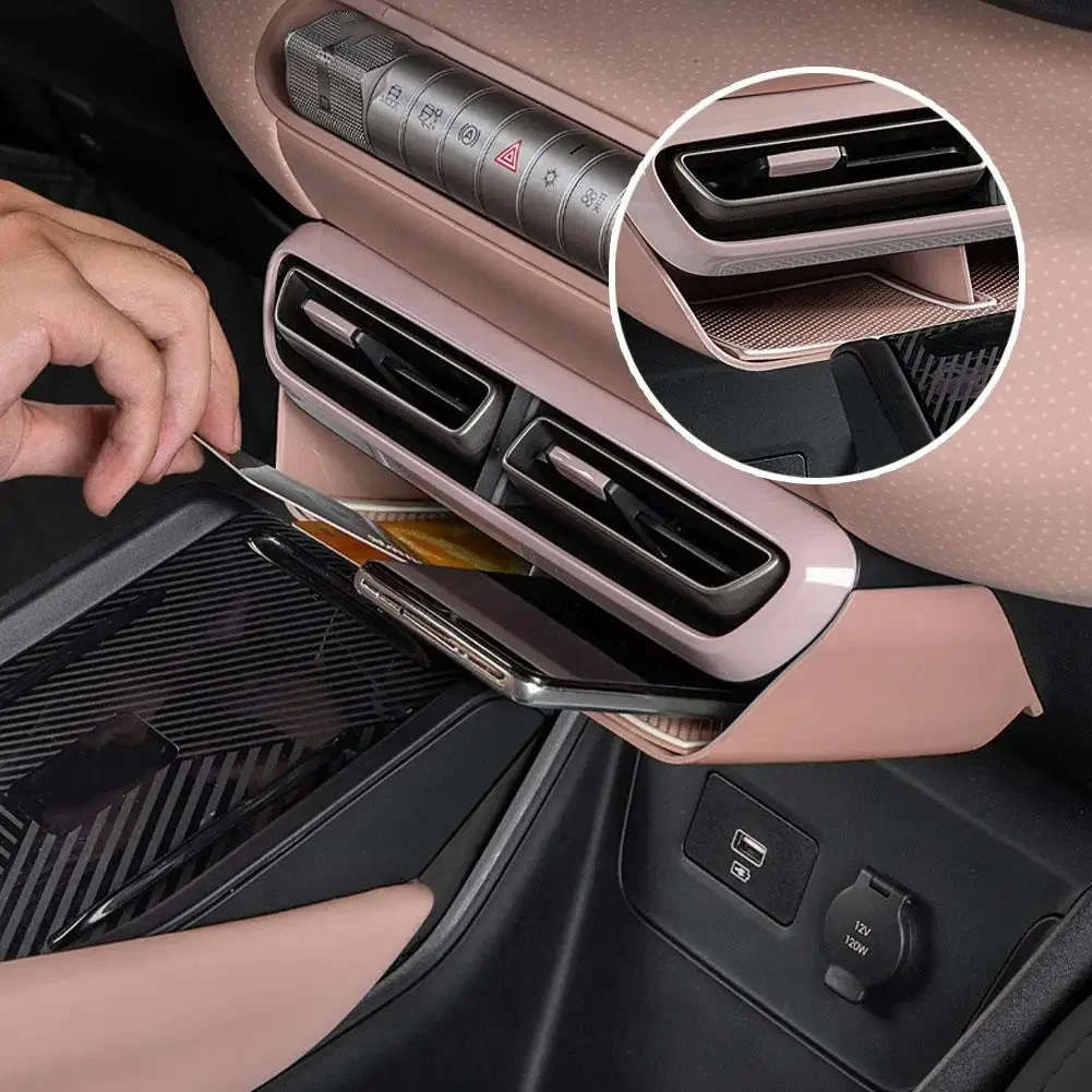 

Pink Central Control Storage Box Air Conditioning Outlet Storage Rack for BYD Dolphin Mini Car Storage Box