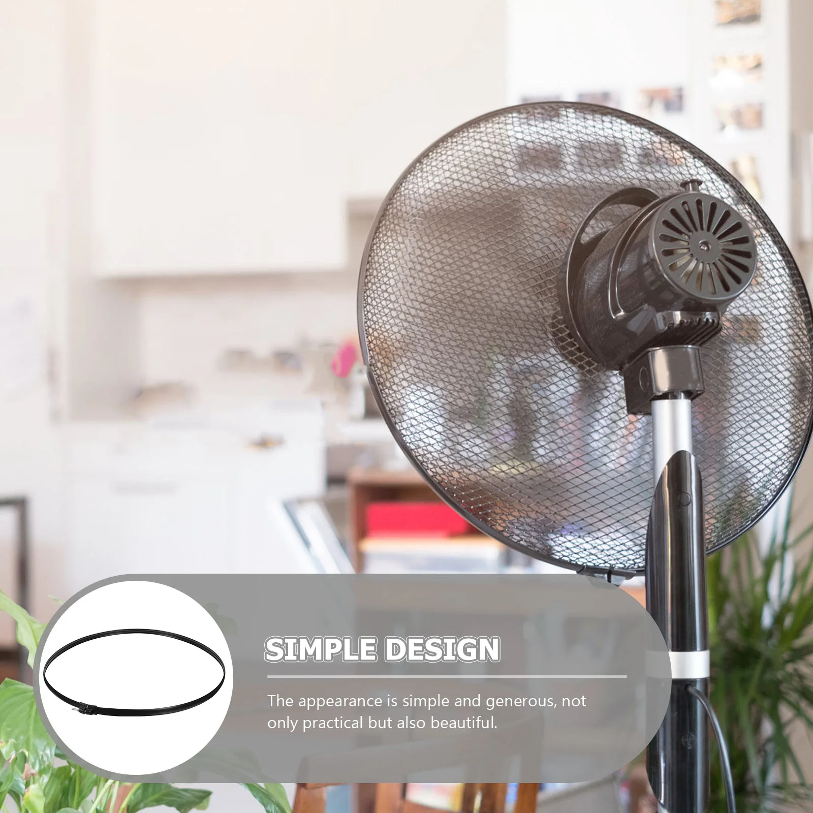 

Fan Hoop Ring Electric Binding Black Iron Pedestal Air Circulator Cover
