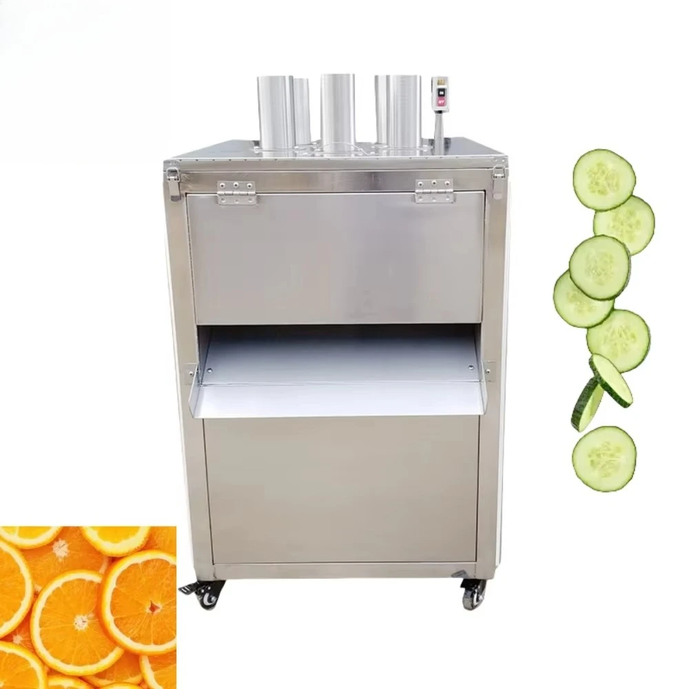 Stainless Steel Fruit and Vegetables Cutting Slicing Machine Pineapple Slicing Machine Automatic Orange Slicer Slicing Machine