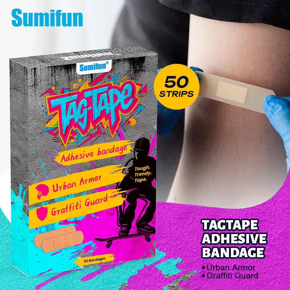 

50/150Pcs Sumifun Band Aid Wound Care First-aid Bandage Hemostasis Tapes Breathable Waterproof Adhesive Plaster Emergency Kit
