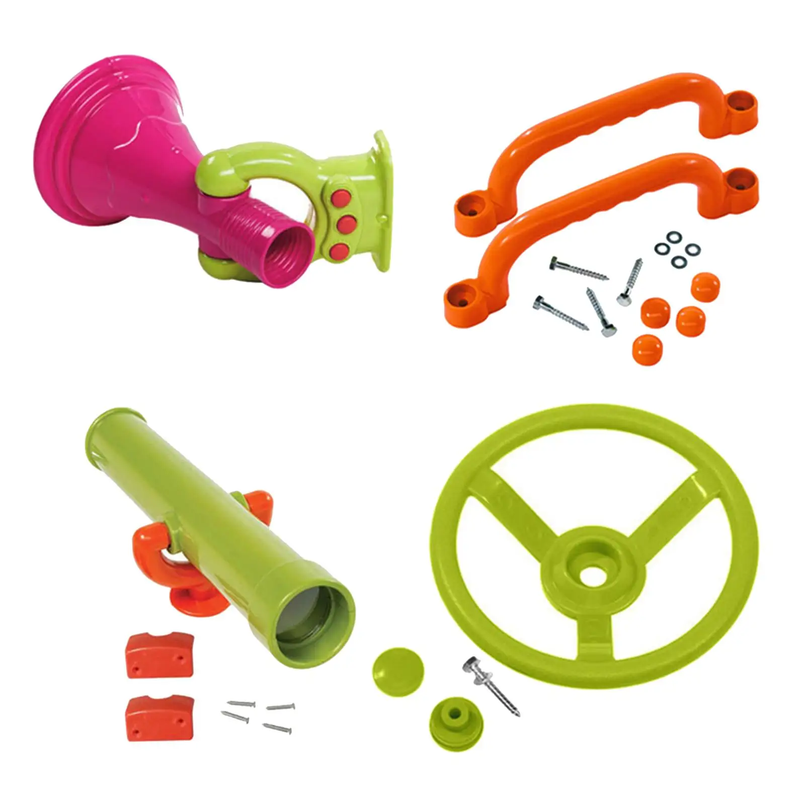 

4 аксессуара для игровой площадки для игрового домика на заднем дворе