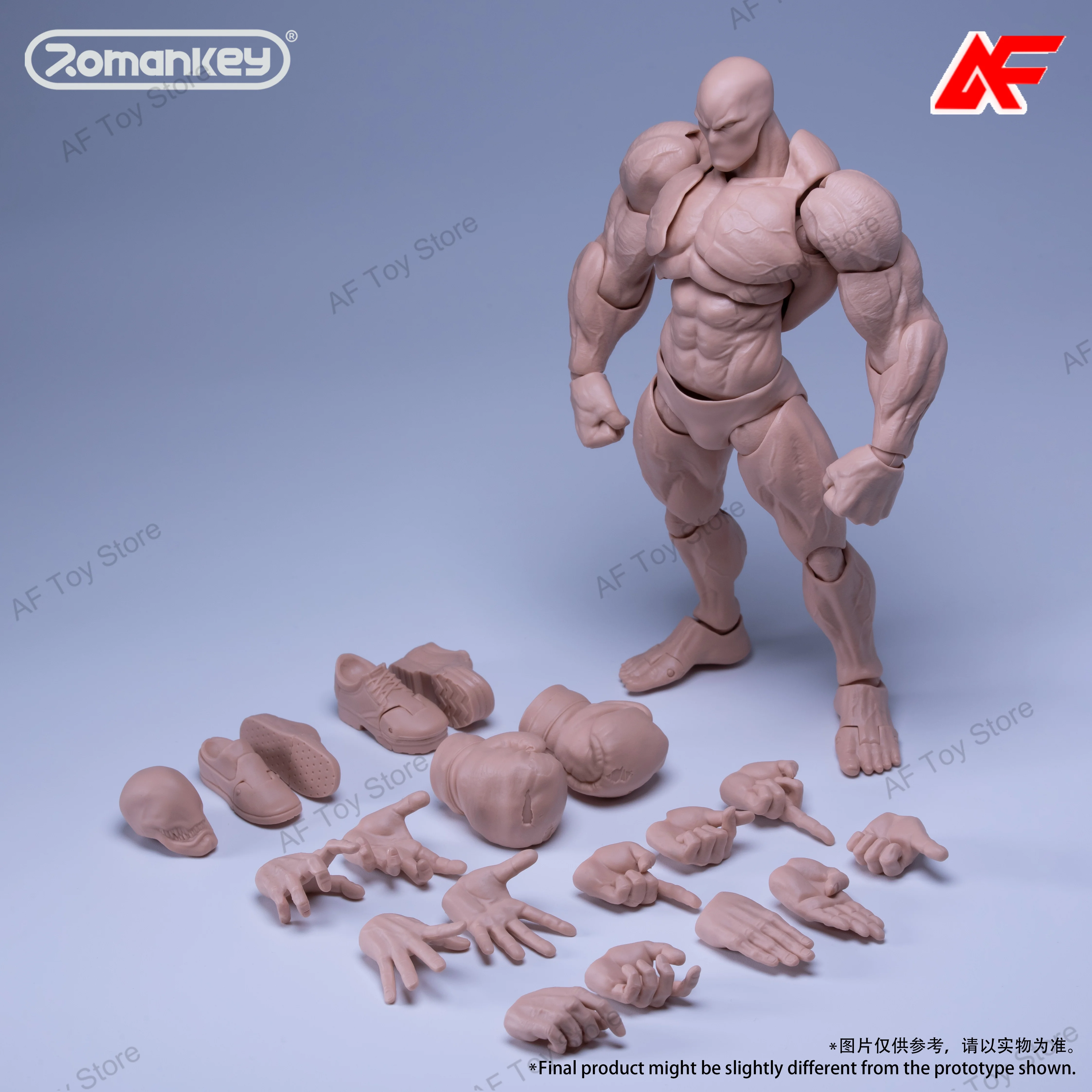 로만키 UMS003 1/12 스케일 빅 가이 남성 군인 슈퍼 플렉시블 가동 근육질 바디 헤드 포함 6인치 액션 피규어 인형 장난감