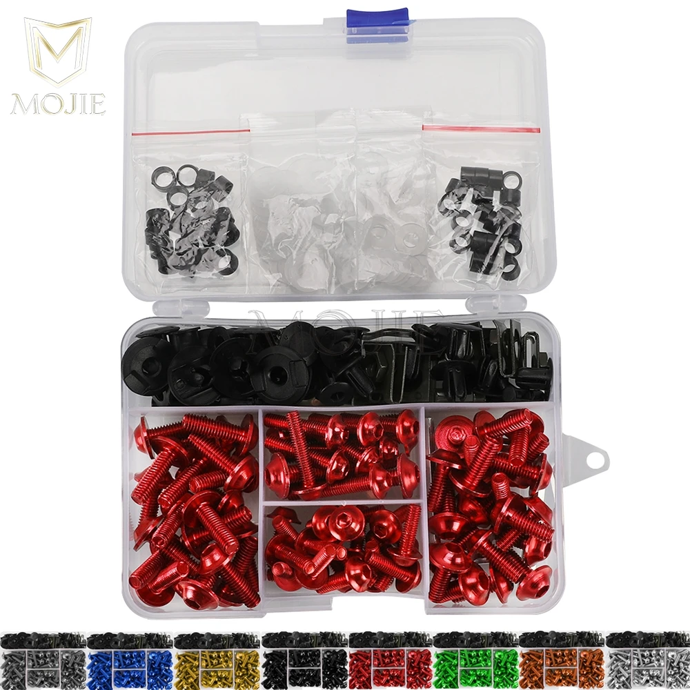 

208PCS Motorcycle Fairing Bolt Screw Nuts Kit M5 M6 For SUZUKI BKING B KING 1340 B-KING GSX1300 ABS VL1500 BOULEVARD C90 S50 S83
