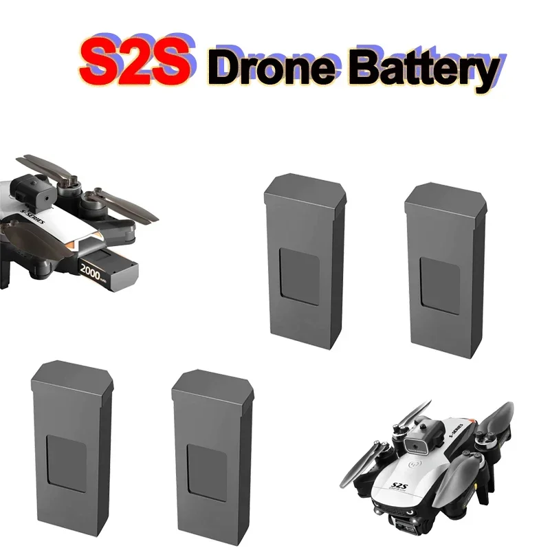 S2S เดิมแบตเตอรี่โดรน3.7V 2000mAh สำหรับ S2S โดรนจิ๋ว RC qudcopter แบตเตอรี่อะไหล่