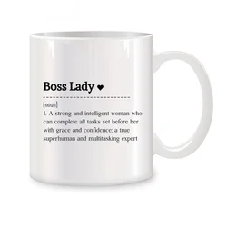 Boss Lady Mugs For Like A Boss Birthday Gifts Novelty Coffee Ceramic Tea Cups White 11 oz