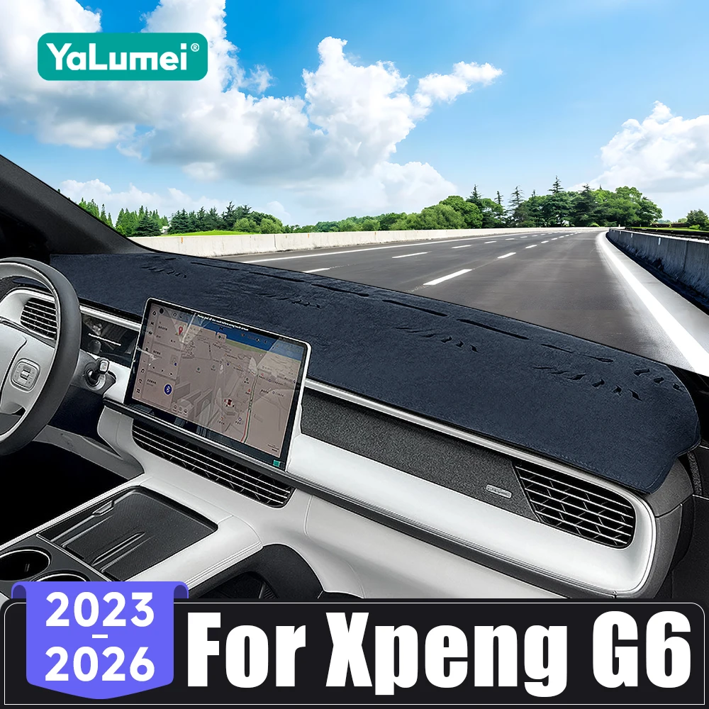 Für XPeng Xiao Peng G6 2023 2024 2025 2026 Auto-Armaturenbrett-Abdeckung Sonnenschutzmatte Antireflexions-Flanell-Pad Teppich Zubehör