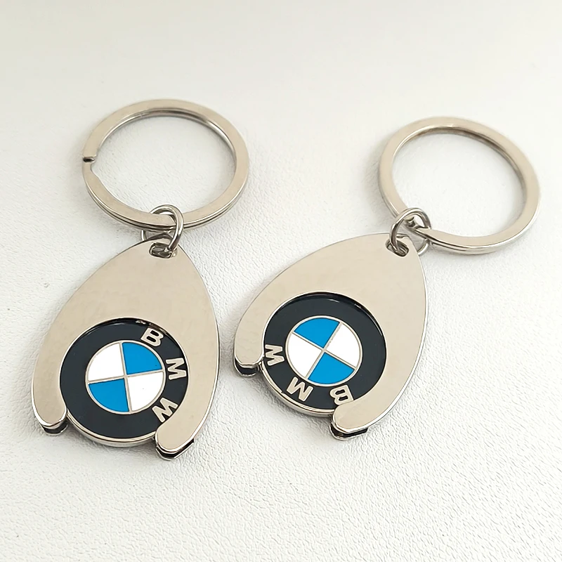 Metal 2024 New Coin Keyring Car Logo Keychain For BMW X1 X2 X3 X4 X5 X6 X7 E39 E46 E90 E60 E30 E53 E87 M3 M5 F10 F20 F30 G20 G30