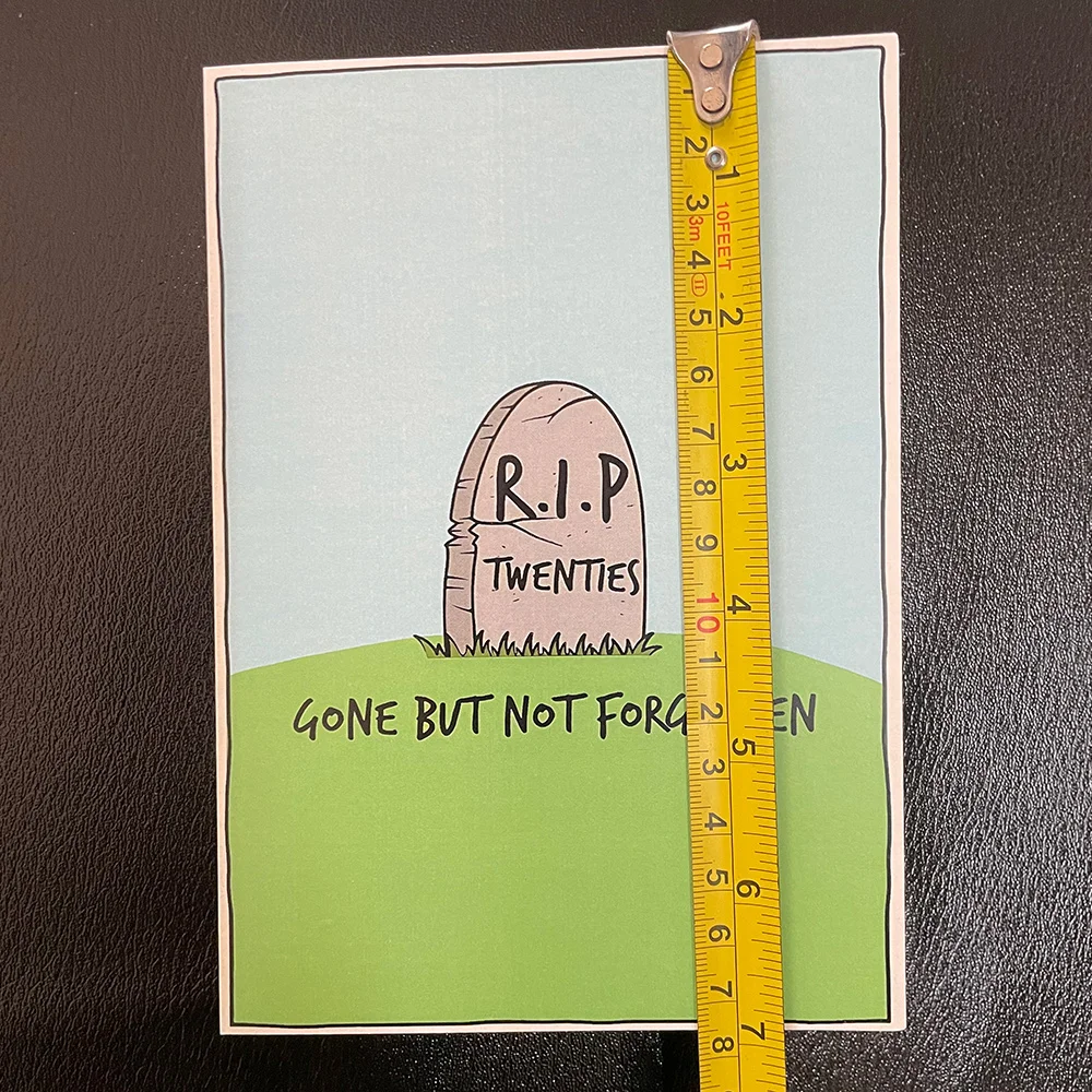 Rip 20er-Jahre-Geburtstagskarte, sarkastische Thirty Bday-Karte, Geschenk, Twinties Gone But Not Forgotten, Dekorationen für den 30. Geburtstag, Zubehör – Detail 4