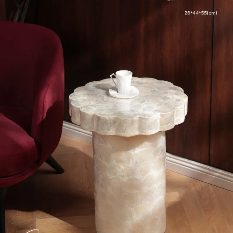 

Home imported handmade wave shells, living room entrance table, movable side table next to the sofa, small coffee table