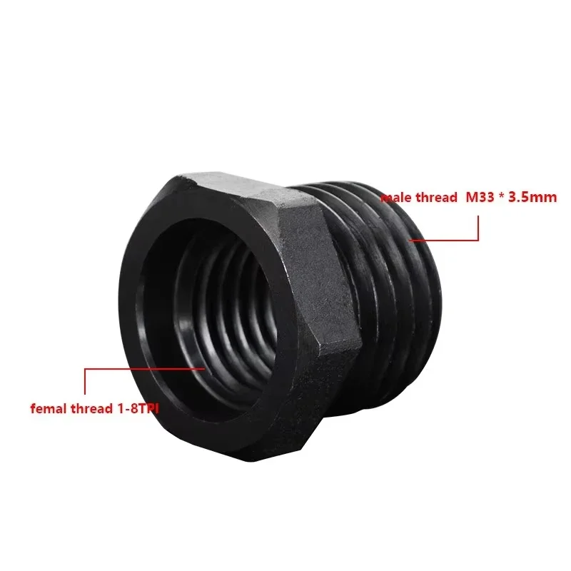Adaptateur de mandrin de tour à bois M33x3.5/M18x2.5/1-8TPI/ 3/4 \'x16 pour accessoires de tour à bois adaptateur de broche de filetage de vis