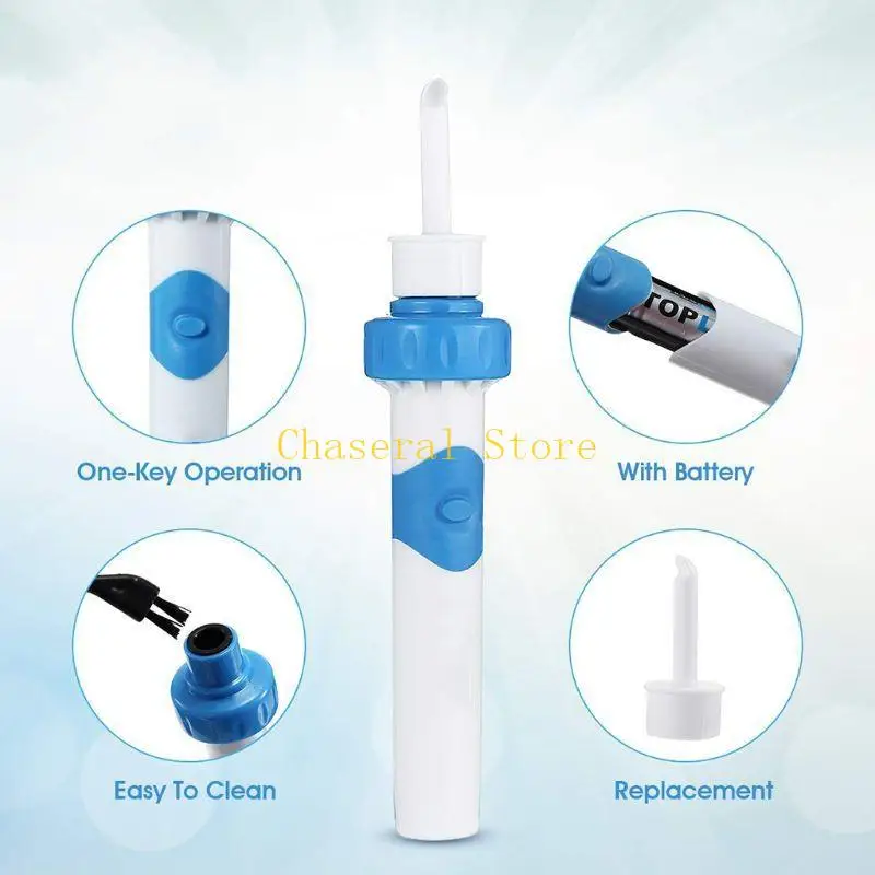 

E7CE Ear Wax Removal Electric Earwax Remover with Safe and Soft Ear-Pick Tool