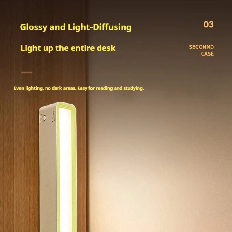 مصباح قراءة مغناطيسي صغير قابل لإعادة الشحن من ميديا MT-4F2، شحن سريع، يجب أن يكون لديك ضوء مدمج للعناية بالعين #5