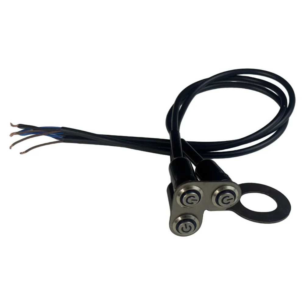 Motorcycle Electric Bike Handlebar Switch Control Unit Waterproof 45mm x 45mm Dimensions 450mm Wire Black Color Only