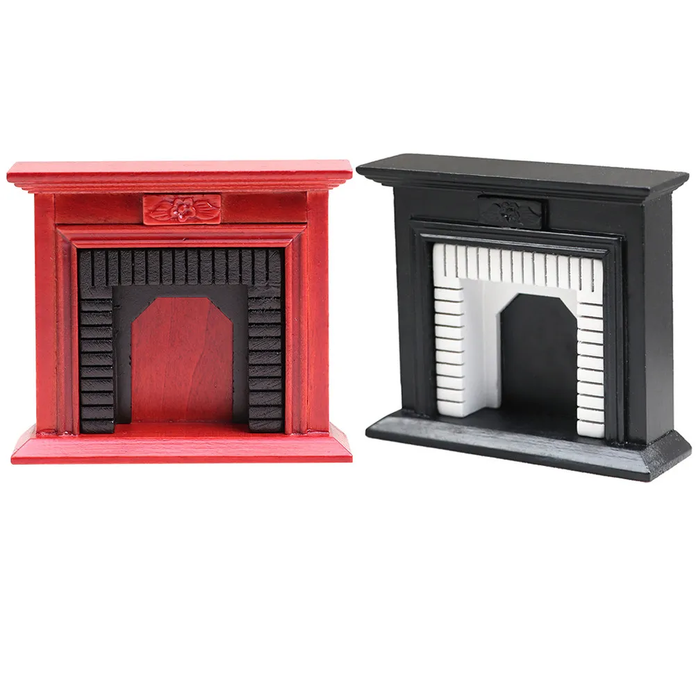 

2Pcs Miniature Fireplace for 1:12 Scale House Tiny Wood Burning Stove Simulation Charming Interior Design Feature