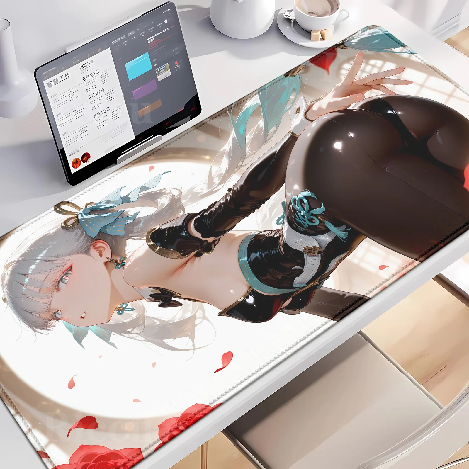 

HD Wuthering Waves Jinhsi Comic Mouse Pad Game Laptop Mat Large Kawaii Anime Mousepad Gaming Accessories E-Sports PC peripherals