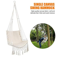 Outdoor Indoor Hammock Swing Safety Hammock Chair Rope Hanging Chair Garden Rest Game Kids Adult Play Seat