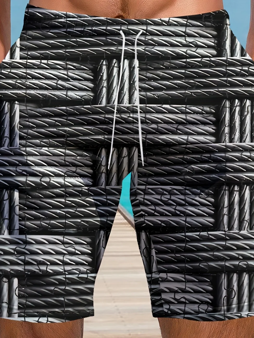 

Хит продаж: Новые модные 3D-шорты с принтом под стальную текстуру, для уличной моды и хип-хопа, большие размеры