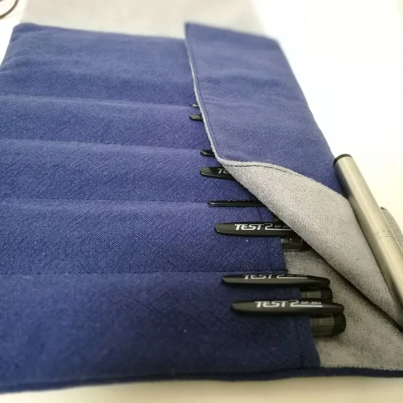 

Pencil Case Retro Chinese Style Fabric Pen Bag Stationery Storage Bag Roller Shutter Stationery Bag Portable Pen Protection Case