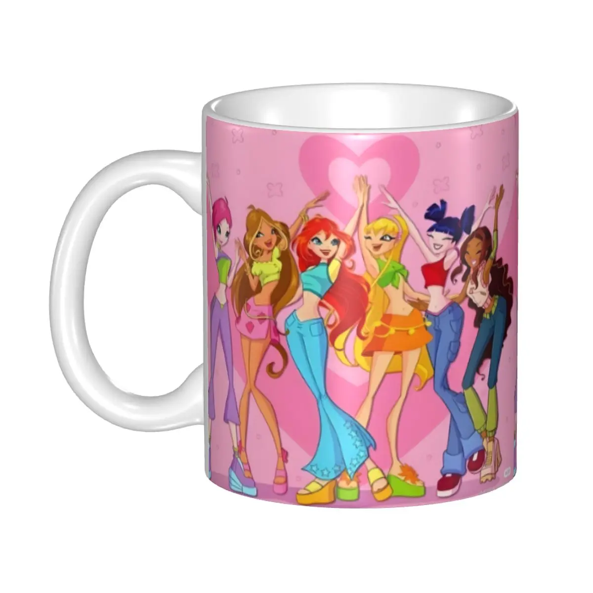 Girl-W-Winx Ceramics Coffee Mug Cute Gamer Birthday Gift Back To School Mug