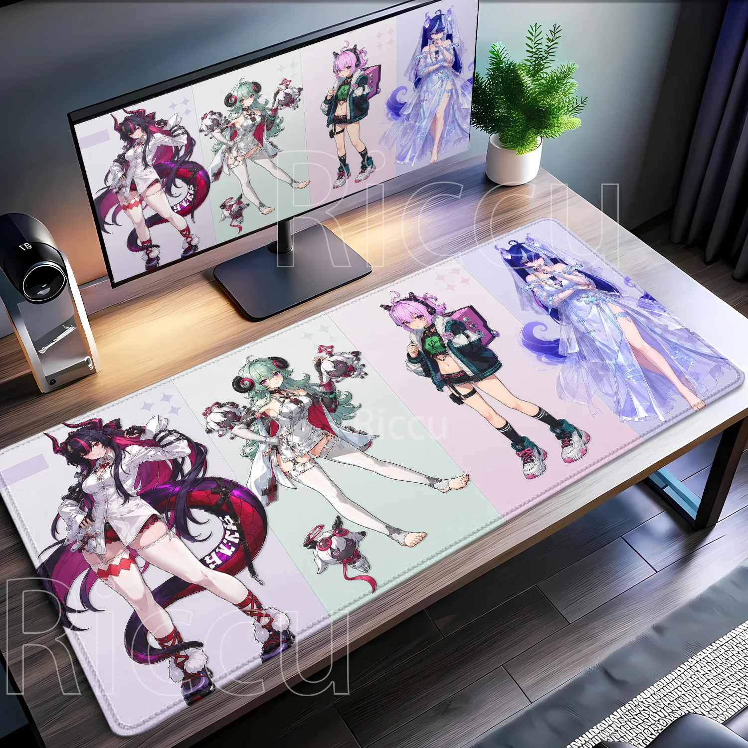 Gaming Neverness To Everness NTE Kawaii Anime Girl Mouse Pad Non-Slip Rubber PC Office Accessories Mousepad HD Printing Desk Mat