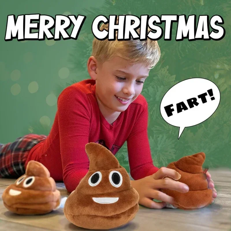 

Funny Poop Plush Toy with Fart Sounds Fart Blaster Noise Maker Pet Dogs Toys Hilarious Poop Gag Gifts for Pranks Jokes
