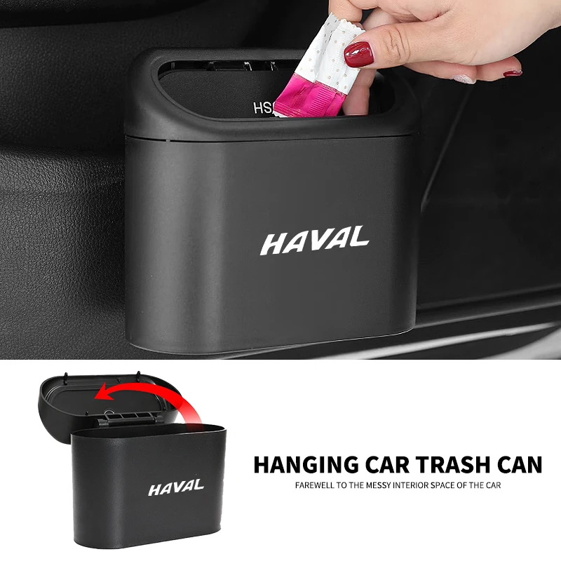 

Car Square Pressing Type Hanging Trash Can For Haval H6 Dargo M6 H9 H6S F7 F7X Jolion X DOG XY H2 H3 H5 H7 H8 M4 F7H Accessories