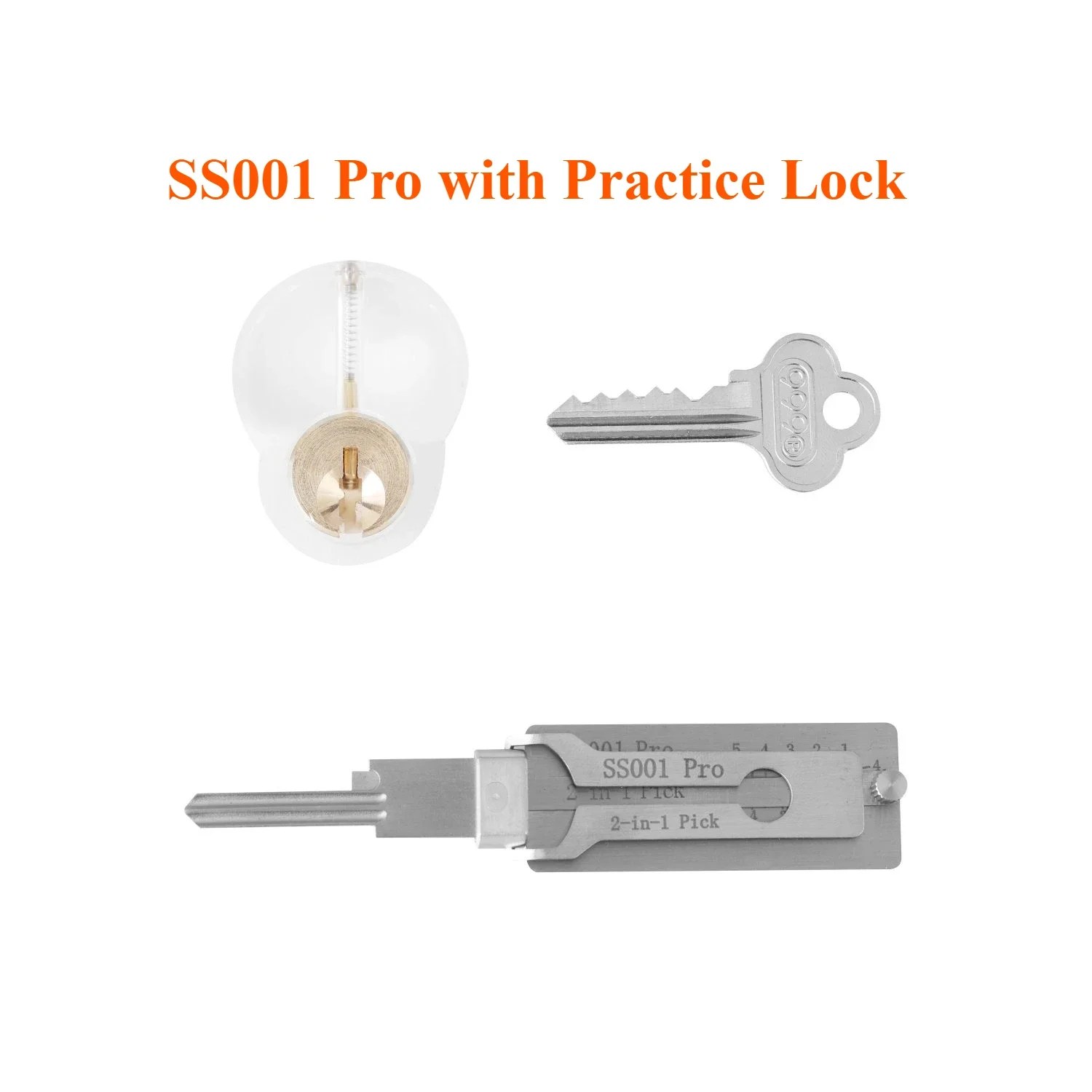 Voor Lishi Yale Picks Picking SS001 SS002 2 in 1 Slotenmaker Gereedschap Master Key Decoder Micha Decoder Haken Topolines Om Sloten te Openen - afbeelding 2