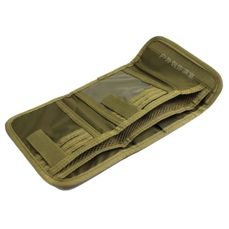 Outdoor Tactical Wallet Waist Hanging EDC Card Sleeve Certificate Storage Bag Wear-resistant Money Clip