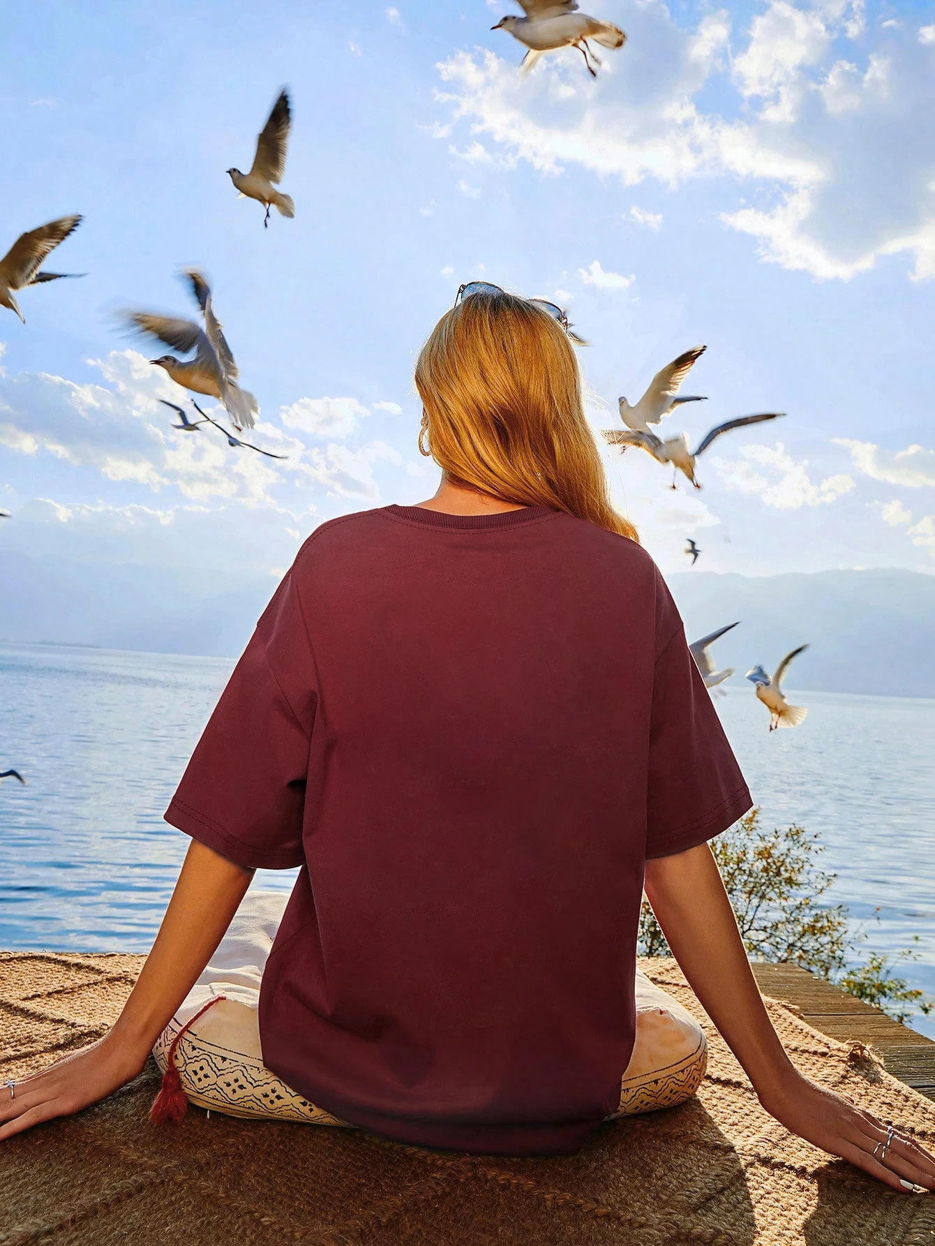 Florida Sunshine State USA City Classic Letter Pattern T-Shirts For Women Loose Oversized Clothing 100% Cotton Streetwear Tshirt