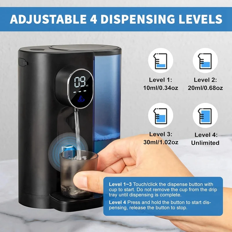 New-Automatic Mouthwash Dispenser For Bathroom: Wash Dispenser With Magnetic Cup Holder, Wall Mounted For Kids Adults