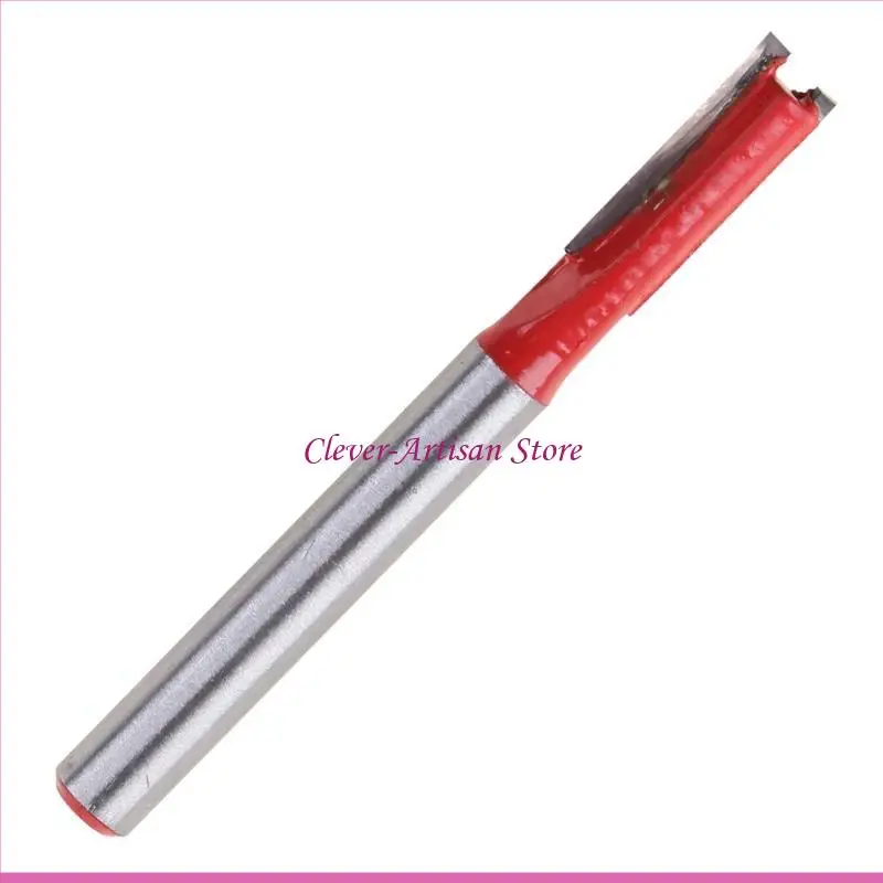 E06B جديد 1/4 "Shank 1/4" Blade مزدوج المزامير مستقيمة جهاز التوجيه بتات الخشب