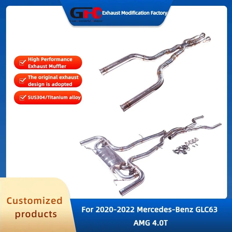 

GFC Catback Valvetronic Muffler for 2020-2022 Mercedes-Benz GLC63 AMG 4.0T High-Performance Exhaust System Car Accessories